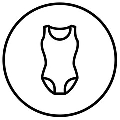 Swim suit Vector Icon Design Illustration
