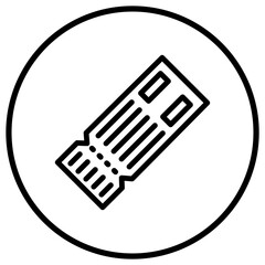 Plane ticket Vector Icon Design Illustration