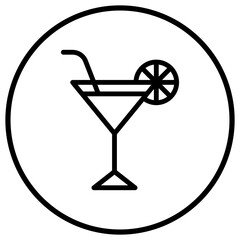 Martini Vector Icon Design Illustration