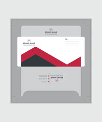 Modern envelope design. Creative and elegant clean and fresh elegant envelope design. Vector illustration print envelope design.
