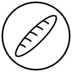 Baguette Vector Icon Design Illustration