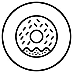 Donut Vector Icon Design Illustration