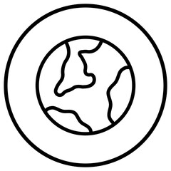 Globe Vector Icon Design Illustration