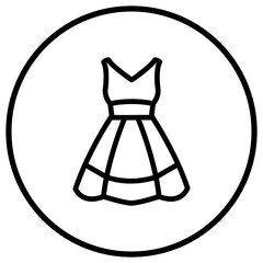 Dress Vector Icon Design Illustration