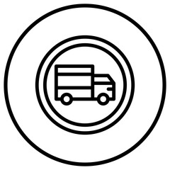 Truck Vector Icon Design Illustration