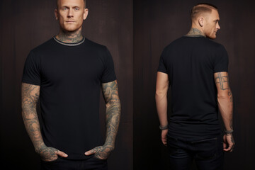 Obraz premium Blank Tee Mockup