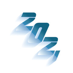 2024 Happy New Year text typography vector design