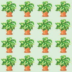 pattern illustration of a plant