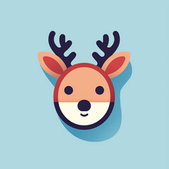 Christmas deer logo
