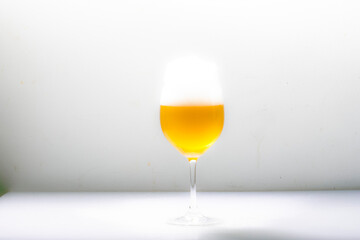 beer with studio foam