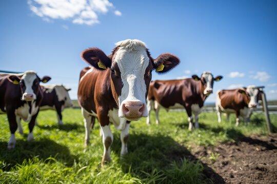 A cow has an ear infection on a farm at the National Dairy Research Institute.