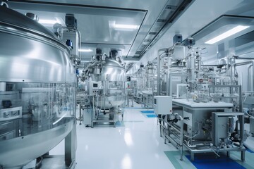 The production of free industrial chemicals is regulated. Pharmaceutical clean room