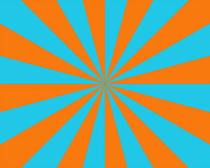 retro orange and teal background