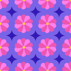 flower seamless retro background