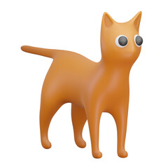 Cat 3D Illustration