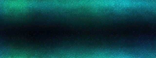Seamless black green blue glowing grainy gradient background noise texture backdrop webpage header banner design. Space for design. Toned canvas fabric. Web banner. Wide.