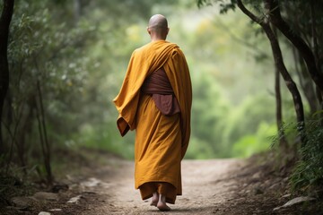 Journey to Enlightenment: Monk in the Woods