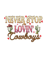 Western Valentine Sublimation Illustration