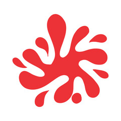 Water drops splash vector icon