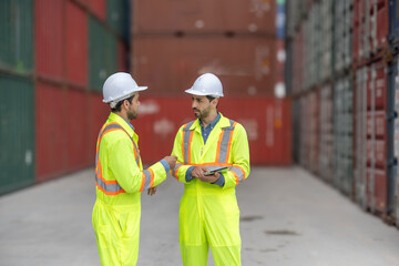 Container controllers cooperate for eco-logistics, reducing fuel consumption via smart transport.