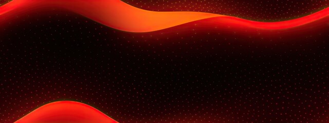 Seamless background red glowing abstract gradient wave shape black grainy backdrop minimal cover design. Color gradient. Dark light. Luxury. Christmas, Valentine, festive. Empty. Blank.