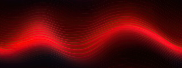 Seamless background red glowing abstract gradient wave shape black grainy backdrop minimal cover design. Color gradient. Dark light. Luxury. Christmas, Valentine, festive. Empty. Blank.