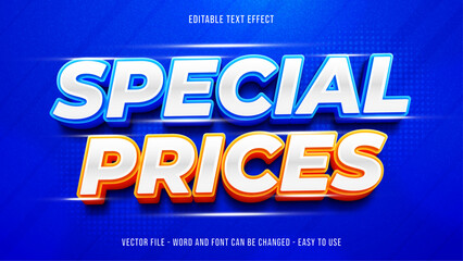 Editable special sale text effect, marketing text style