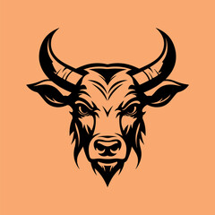 Bull Head Image Vector, Art and Logo