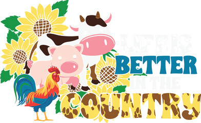 Farm Sublimation Illustration