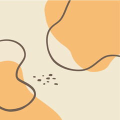 Abstract background with hand drawn shapes and lines. Vector illustration for your design
