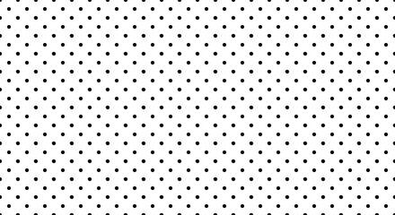 Seamless black polka dot pattern