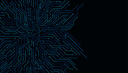 Circuit board. High-tech technology background. Cyber connection electronic. Networking connections background
