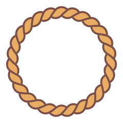 Obraz premium Rope isolated on white background