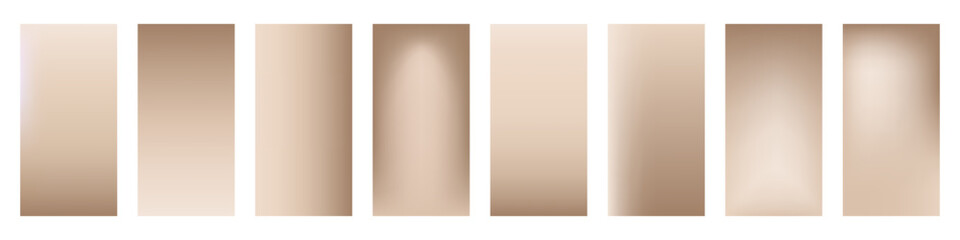 Nude soft gradient. Simple gradient background set