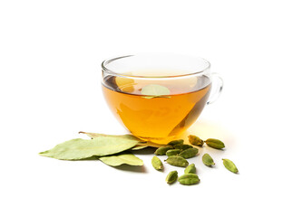 Bay Leaves Tea, Laurel Leaf Drink, Natural Spicy Bayleaf Infusion, Fragrant Beverage, Aromatic Spice