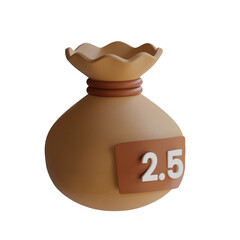 3D Model of Zakat with Symbolism of Social Care in Supporting Others.
3d illustration, 3d element, 3d rendering. 3d visualization isolated on a transparent background