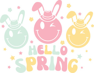 Western Easter Sublimation Illustration