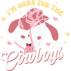 Western Easter Sublimation Illustration