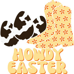 Western Easter Sublimation Illustration