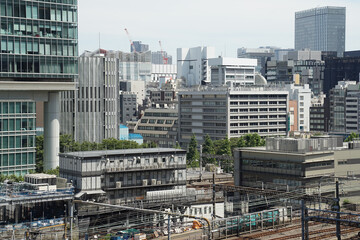 Fototapeta na wymiar Tokyo Building Scenery in Japan