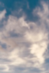 Blur focus sky and clouds