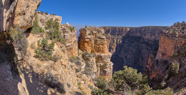 Rock Pillar Below Moran Point, Grand Canyon National Park, Arizona, USA