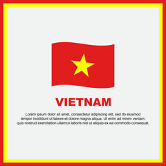 Obraz na płótnie Canvas Vietnam Flag Background Design Template. Vietnam Independence Day Banner Social Media Post. Vietnam Banner