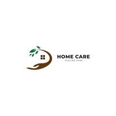 Home Care Logo Template, Medical Home Logo