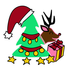 santa claus with gifts