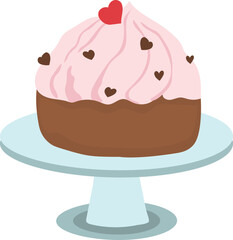 Tart cake illustration