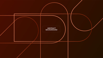 ABSTRACT GEOMETRIC LINES ON BACKGROUND GRADIENT BROWN COLOR DESIGN VECTOR TEMPLATE GOOD FOR MODERN WEBSITE, WALLPAPER, COVER DESIGN 