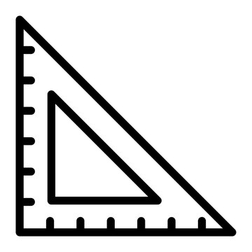 ruller line icon