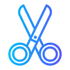 scissors gradient icon