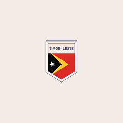 Timor-Leste - Show your support with this powerful flag and shield design.